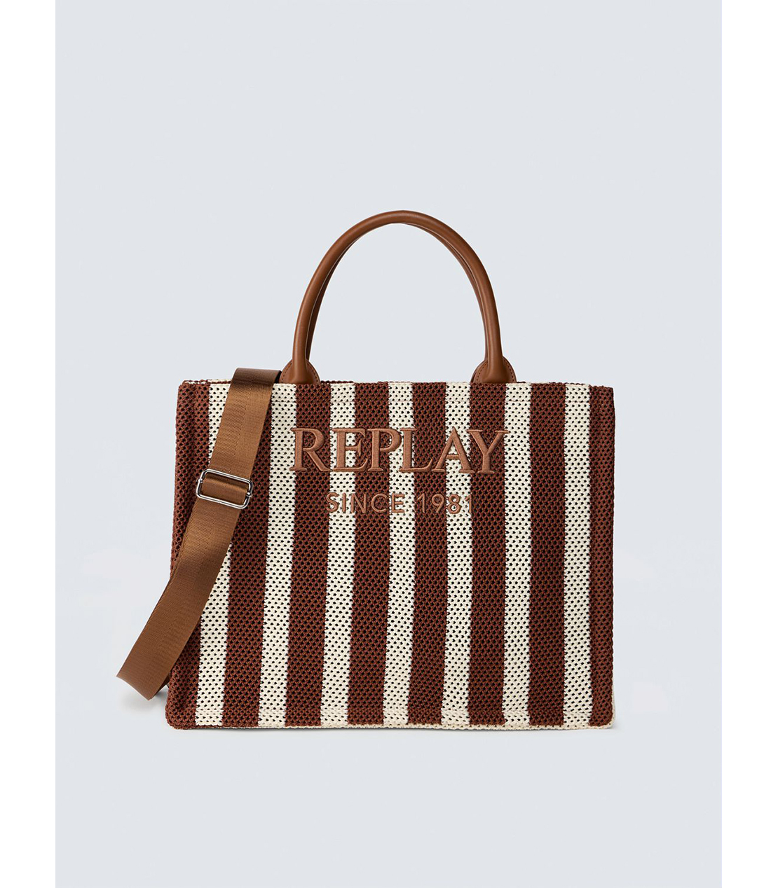 ストライプトートバッグ